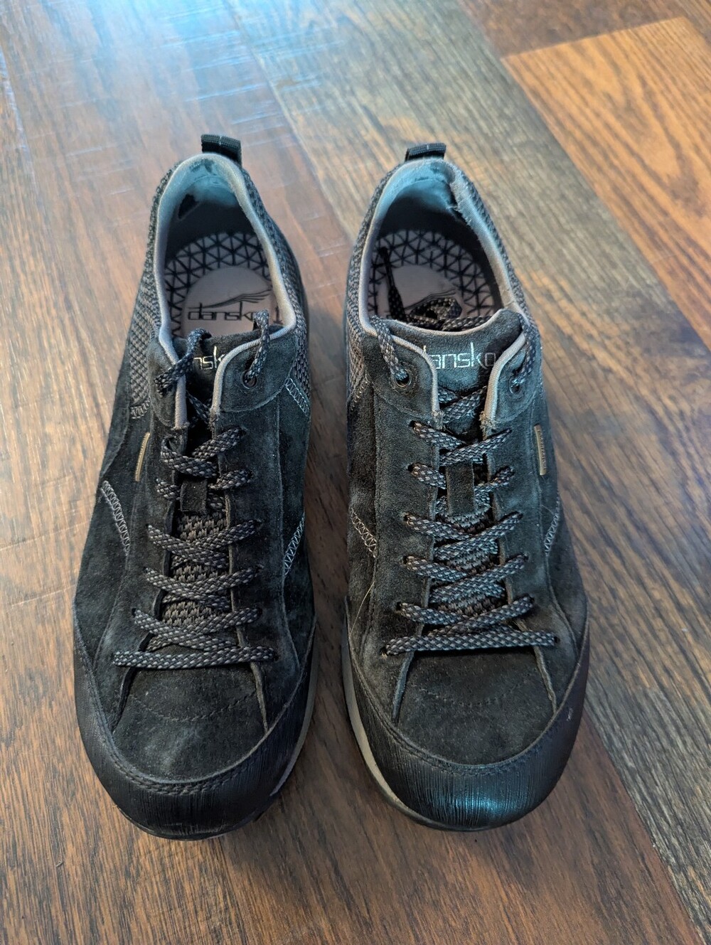 DANSKO Paisley Shoes Womens 38 Black Leather Waterproof Walking Hiking Comfort